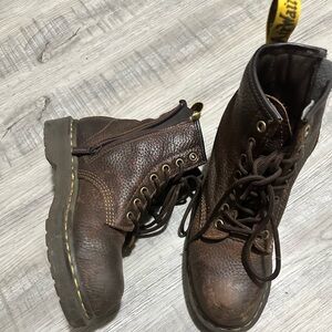 Dr. Martens Dark Brown Steel Toe Boots